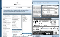 2019 Maserati Levante