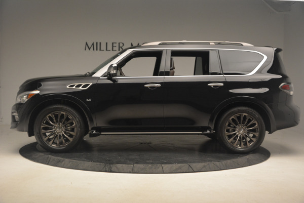 Used 2015 INFINITI QX80 Limited 4WD for sale Sold at Alfa Romeo of Greenwich in Greenwich CT 06830 3