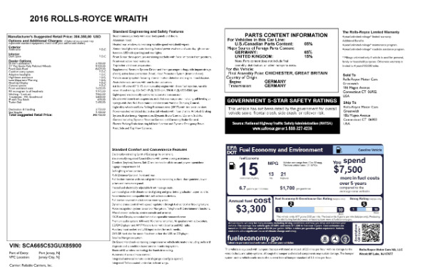 Used 2016 Rolls-Royce Wraith for sale Sold at Alfa Romeo of Greenwich in Greenwich CT 06830 28