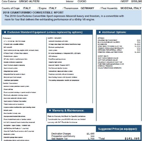 New 2018 Maserati GranTurismo Sport Convertible for sale Sold at Alfa Romeo of Greenwich in Greenwich CT 06830 23