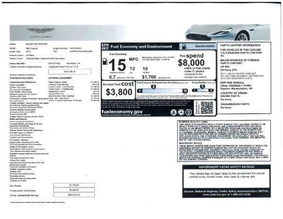 Used 2015 Aston Martin DB9 Volante for sale Sold at Alfa Romeo of Greenwich in Greenwich CT 06830 25