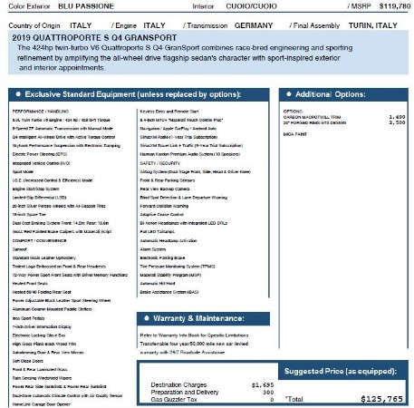 New 2019 Maserati Quattroporte S Q4 GranSport for sale Sold at Alfa Romeo of Greenwich in Greenwich CT 06830 22