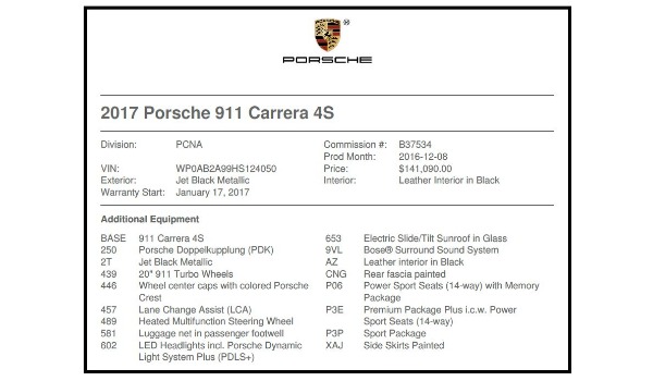 Used 2017 Porsche 911 Carrera 4S for sale Sold at Alfa Romeo of Greenwich in Greenwich CT 06830 21