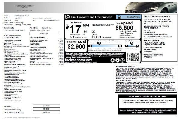 Used 2016 Aston Martin Rapide S for sale Sold at Alfa Romeo of Greenwich in Greenwich CT 06830 27