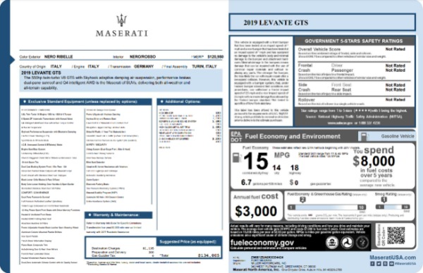 New 2019 Maserati Levante GTS for sale Sold at Alfa Romeo of Greenwich in Greenwich CT 06830 22