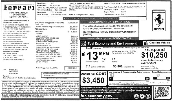 Used 2019 Ferrari GTC4Lusso for sale Sold at Alfa Romeo of Greenwich in Greenwich CT 06830 27