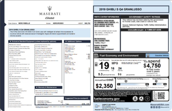 Used 2019 Maserati Ghibli S Q4 GranLusso for sale $41,900 at Alfa Romeo of Greenwich in Greenwich CT 06830 26