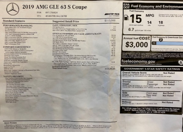 Used 2019 Mercedes-Benz GLE AMG GLE 63 S for sale Sold at Alfa Romeo of Greenwich in Greenwich CT 06830 26