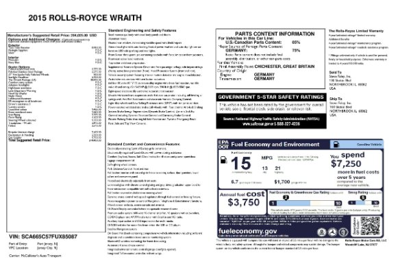 Used 2015 Rolls-Royce Wraith for sale Sold at Alfa Romeo of Greenwich in Greenwich CT 06830 28