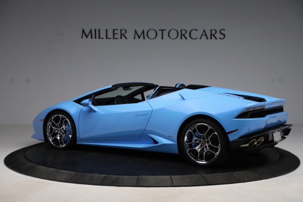 Used 2016 Lamborghini Huracan LP 610-4 Spyder for sale Sold at Alfa Romeo of Greenwich in Greenwich CT 06830 4