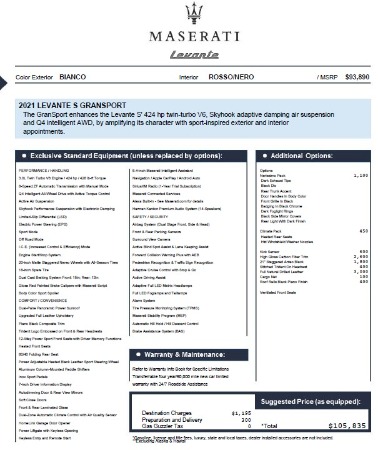New 2021 Maserati Levante S Q4 GranSport for sale Sold at Alfa Romeo of Greenwich in Greenwich CT 06830 2