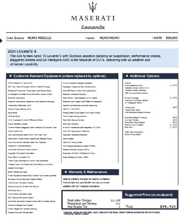 New 2021 Maserati Levante S Q4 for sale Sold at Alfa Romeo of Greenwich in Greenwich CT 06830 2