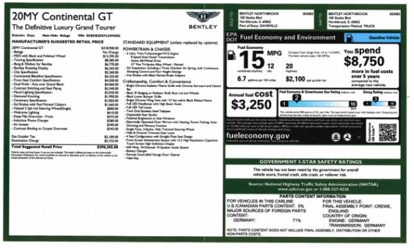 Used 2020 Bentley Continental GT W12 for sale Sold at Alfa Romeo of Greenwich in Greenwich CT 06830 28