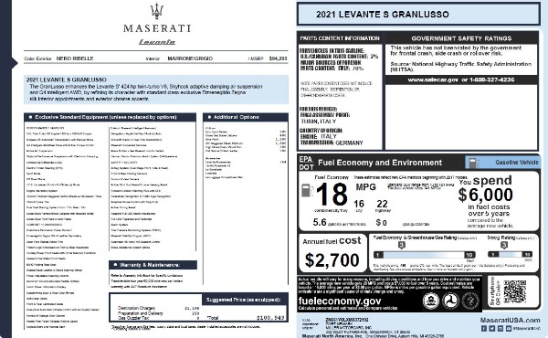 New 2021 Maserati Levante S Q4 GranLusso for sale Sold at Alfa Romeo of Greenwich in Greenwich CT 06830 26