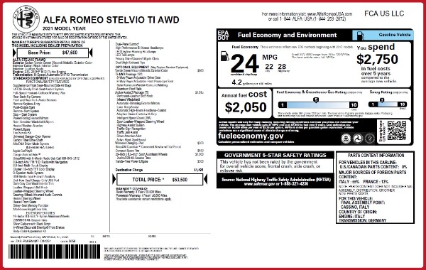New 2021 Alfa Romeo Stelvio Ti Q4 for sale Sold at Alfa Romeo of Greenwich in Greenwich CT 06830 27