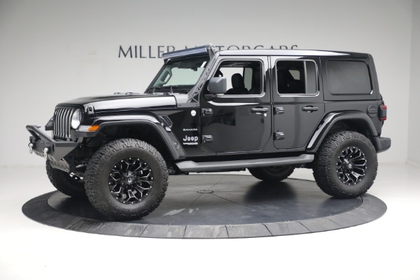 Used 2020 Jeep Wrangler Unlimited Sahara for sale Sold at Alfa Romeo of Greenwich in Greenwich CT 06830 3