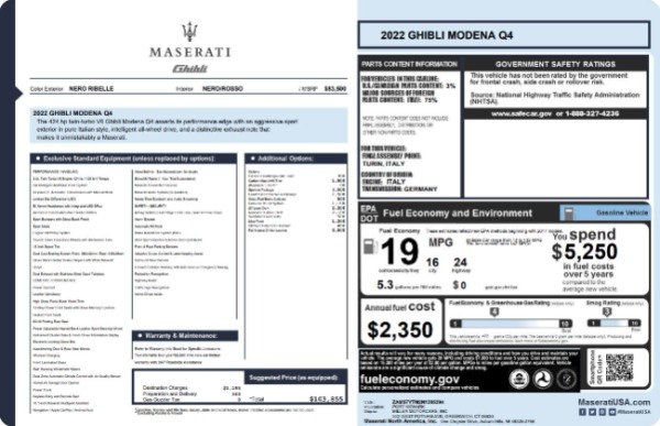 New 2022 Maserati Ghibli Modena Q4 for sale Sold at Alfa Romeo of Greenwich in Greenwich CT 06830 19