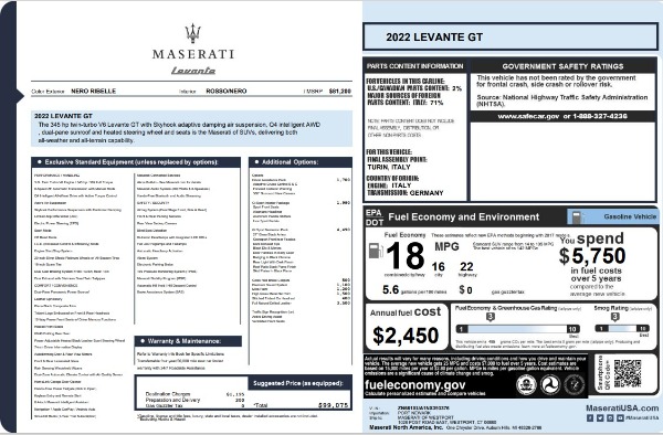 New 2022 Maserati Levante GT for sale Sold at Alfa Romeo of Greenwich in Greenwich CT 06830 25