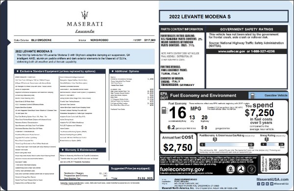 New 2022 Maserati Levante Modena S for sale Sold at Alfa Romeo of Greenwich in Greenwich CT 06830 27