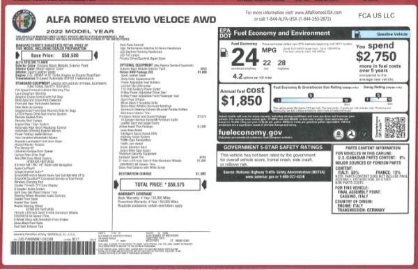 New 2022 Alfa Romeo Stelvio Veloce for sale Sold at Alfa Romeo of Greenwich in Greenwich CT 06830 28