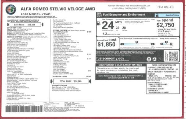 New 2022 Alfa Romeo Stelvio Veloce for sale Sold at Alfa Romeo of Greenwich in Greenwich CT 06830 2