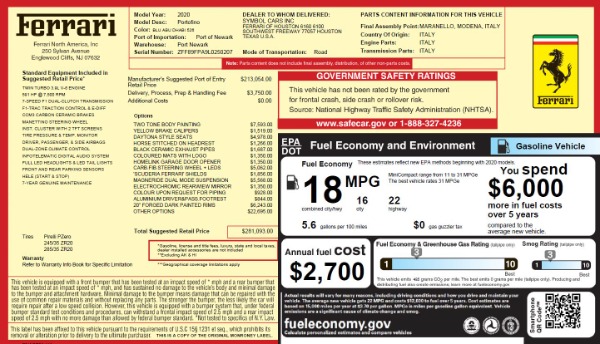 Used 2020 Ferrari Portofino for sale Sold at Alfa Romeo of Greenwich in Greenwich CT 06830 25