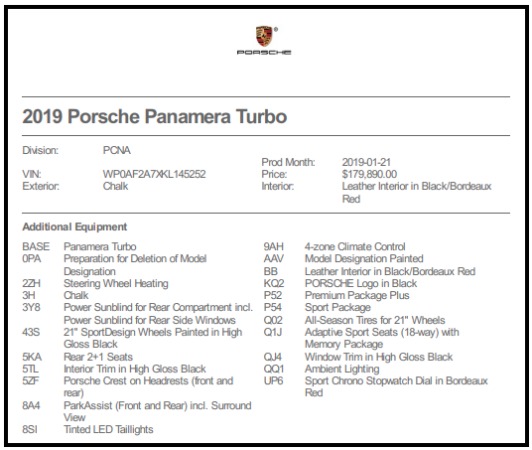 Used 2019 Porsche Panamera Turbo for sale $121,900 at Alfa Romeo of Greenwich in Greenwich CT 06830 24