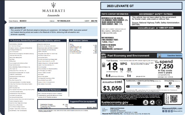 New 2023 Maserati Levante GT for sale $87,270 at Alfa Romeo of Greenwich in Greenwich CT 06830 26