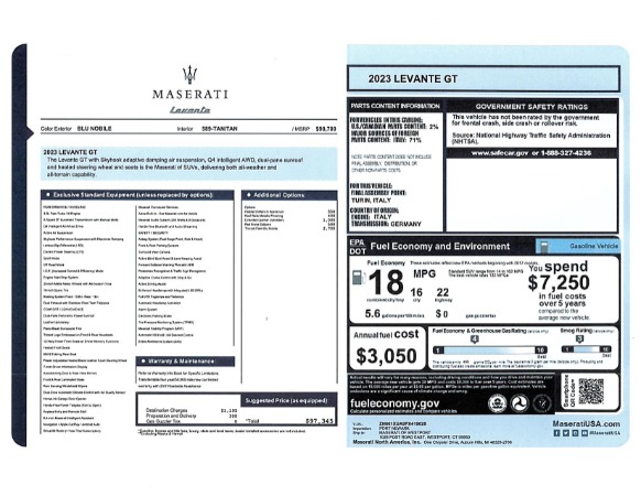 New 2023 Maserati Levante GT for sale Sold at Alfa Romeo of Greenwich in Greenwich CT 06830 28