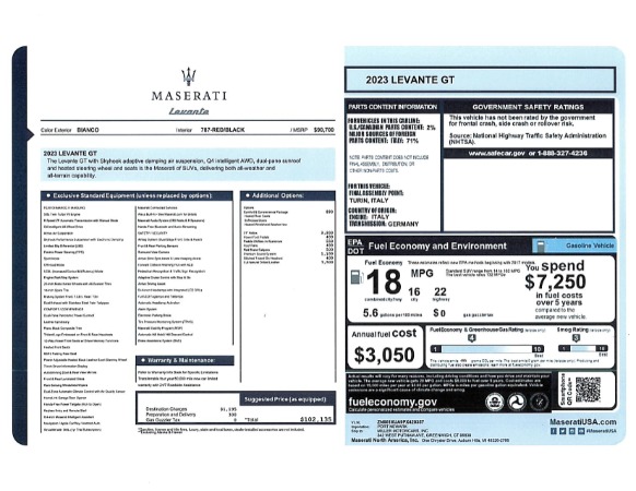 New 2023 Maserati Levante GT for sale $102,135 at Alfa Romeo of Greenwich in Greenwich CT 06830 24