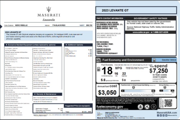 2023 Maserati Levante