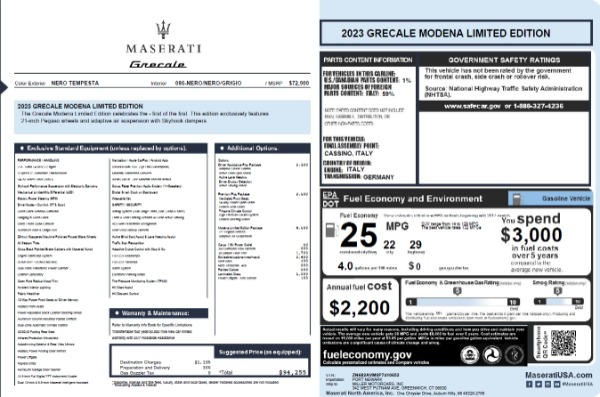 New 2023 Maserati Grecale Modena for sale $94,255 at Alfa Romeo of Greenwich in Greenwich CT 06830 19