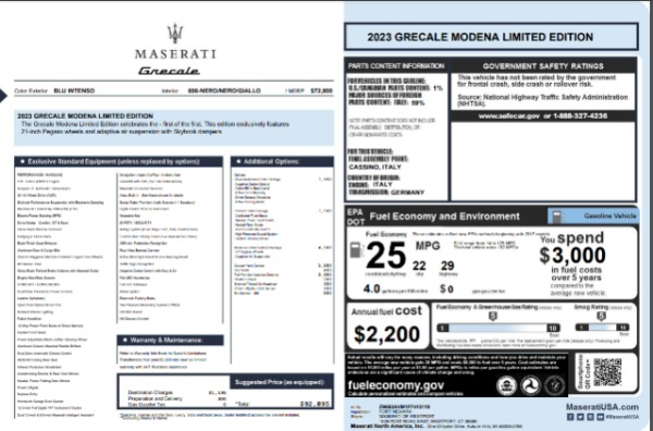 New 2023 Maserati Grecale Modena for sale $86,995 at Alfa Romeo of Greenwich in Greenwich CT 06830 24