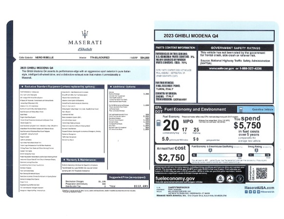 Used 2023 Maserati Ghibli Modena Q4 for sale $58,900 at Alfa Romeo of Greenwich in Greenwich CT 06830 25