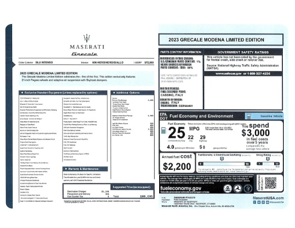 New 2023 Maserati Grecale Modena for sale $76,900 at Alfa Romeo of Greenwich in Greenwich CT 06830 21