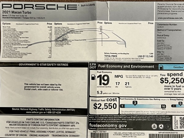 Used 2021 Porsche Macan Turbo for sale $84,900 at Alfa Romeo of Greenwich in Greenwich CT 06830 25