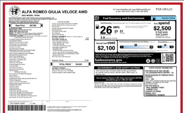 New 2023 Alfa Romeo Giulia Veloce for sale Sold at Alfa Romeo of Greenwich in Greenwich CT 06830 23