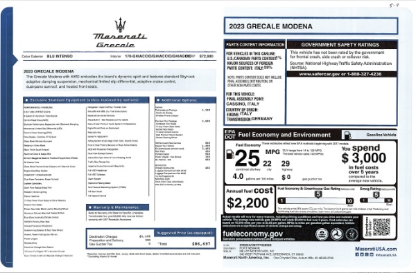 New 2023 Maserati Grecale Modena for sale Sold at Alfa Romeo of Greenwich in Greenwich CT 06830 24