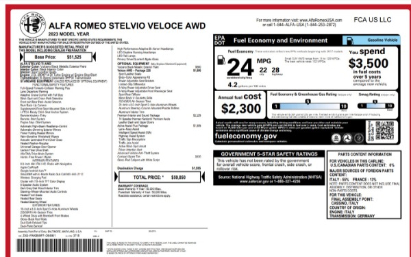 New 2023 Alfa Romeo Stelvio Veloce for sale Sold at Alfa Romeo of Greenwich in Greenwich CT 06830 23