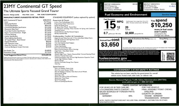 New 2023 Bentley Continental GT Speed for sale $344,605 at Alfa Romeo of Greenwich in Greenwich CT 06830 25