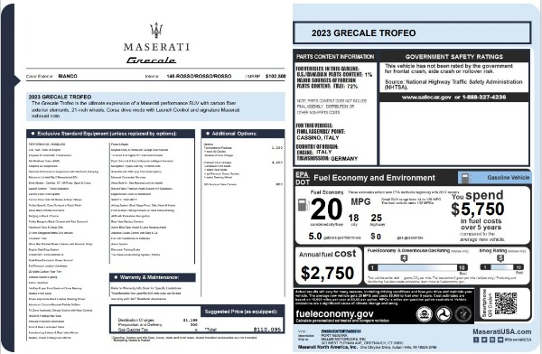 New 2023 Maserati Grecale Trofeo for sale $110,095 at Alfa Romeo of Greenwich in Greenwich CT 06830 27