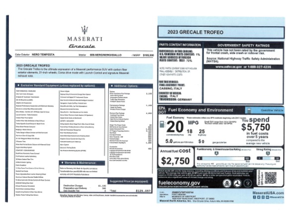 New 2023 Maserati Grecale Trofeo for sale $125,057 at Alfa Romeo of Greenwich in Greenwich CT 06830 28