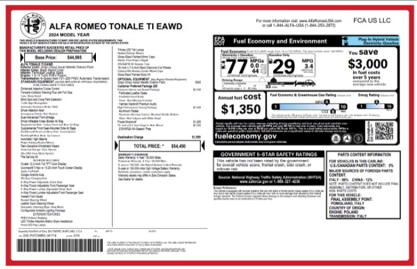 New 2024 Alfa Romeo Tonale Ti for sale $54,450 at Alfa Romeo of Greenwich in Greenwich CT 06830 27