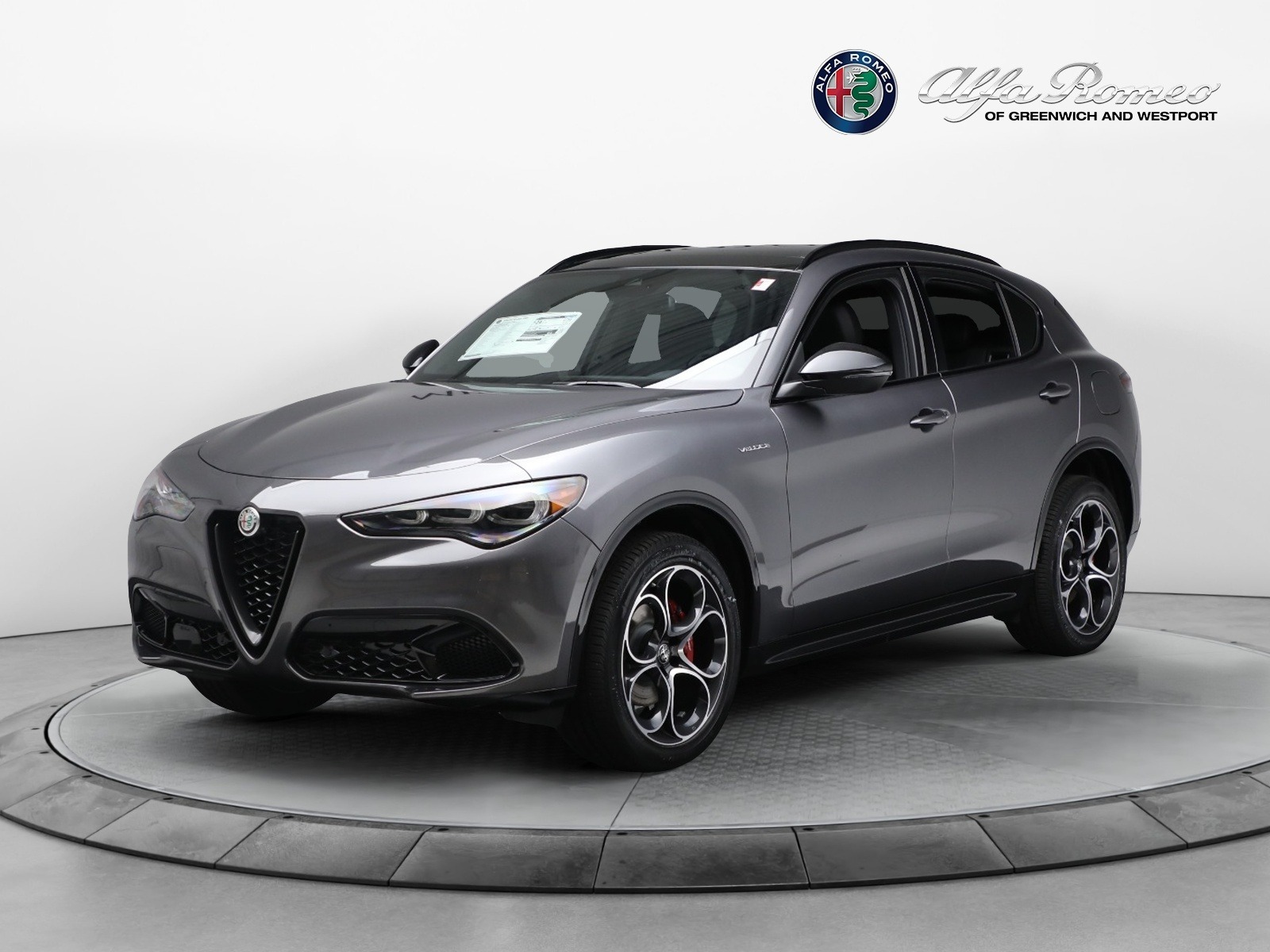 New 2024 Alfa Romeo Stelvio Veloce for sale $54,380 at Alfa Romeo of Greenwich in Greenwich CT 06830 1