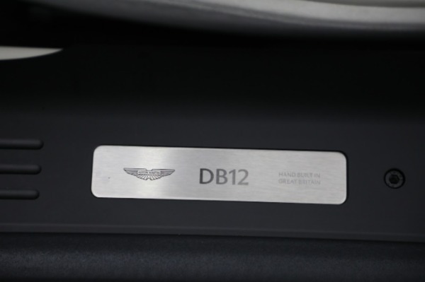New 2024 Aston Martin DB12 Volante for sale $333,100 at Alfa Romeo of Greenwich in Greenwich CT 06830 25
