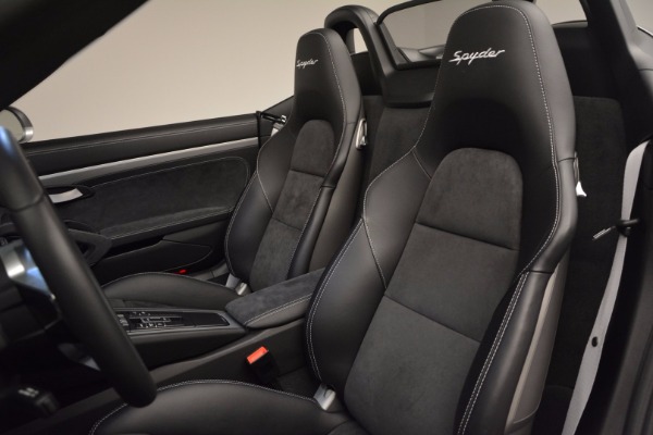 Used 2016 Porsche Boxster Spyder for sale Sold at Alfa Romeo of Greenwich in Greenwich CT 06830 22