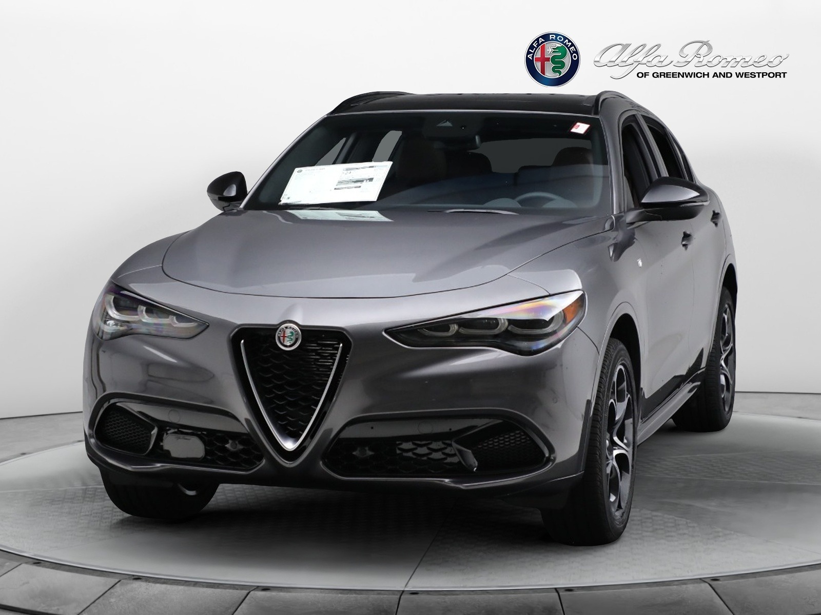 New 2024 Alfa Romeo Stelvio Ti for sale $58,030 at Alfa Romeo of Greenwich in Greenwich CT 06830 1