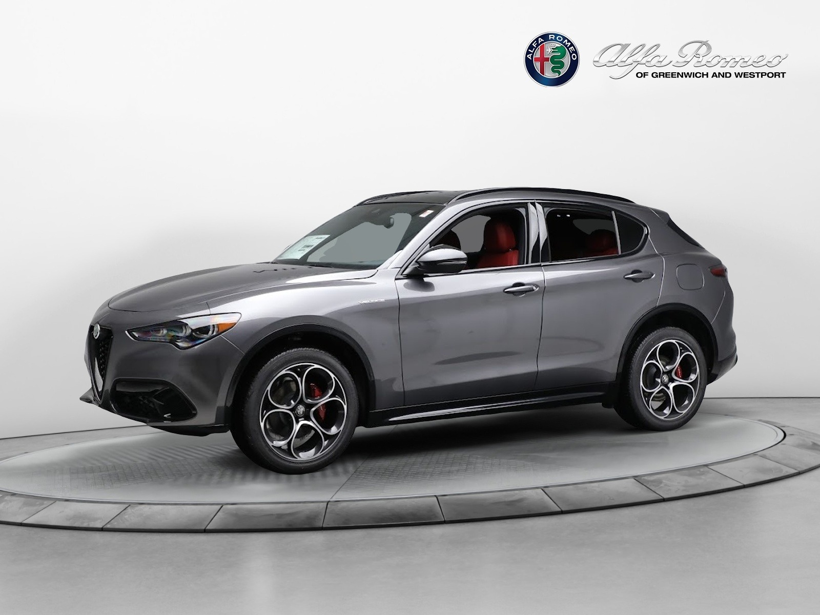 New 2024 Alfa Romeo Stelvio Veloce for sale $58,080 at Alfa Romeo of Greenwich in Greenwich CT 06830 1