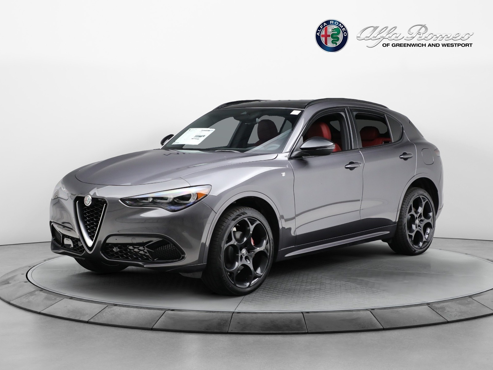 New 2024 Alfa Romeo Stelvio Ti for sale $55,240 at Alfa Romeo of Greenwich in Greenwich CT 06830 1