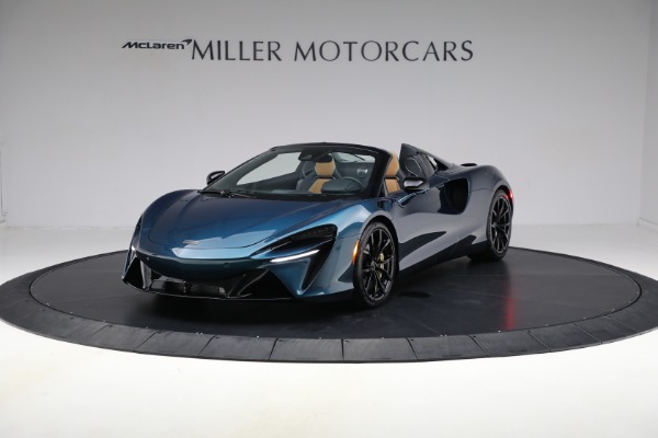 New 2025 McLaren Artura Spider TechLux for sale Sold at Alfa Romeo of Greenwich in Greenwich CT 06830 1